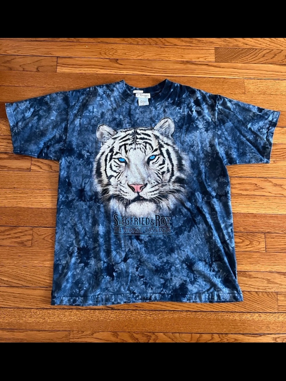 Siegfried & Roy White Tiger Tie Dye T Shirt The Mirage Las Vegas Mens Size L